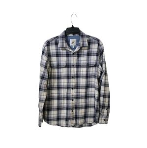 Fundamental‎ Coast Navy Plaid Flannel Men's Large